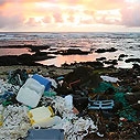 Plastic on Hawaiian beach